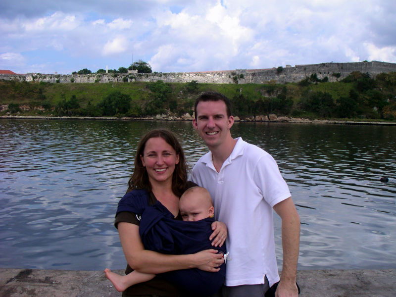 In Old Havana, Cuba back in 2007, when Cole was just a baby. We may have changed a bit, but Havana hasn't.