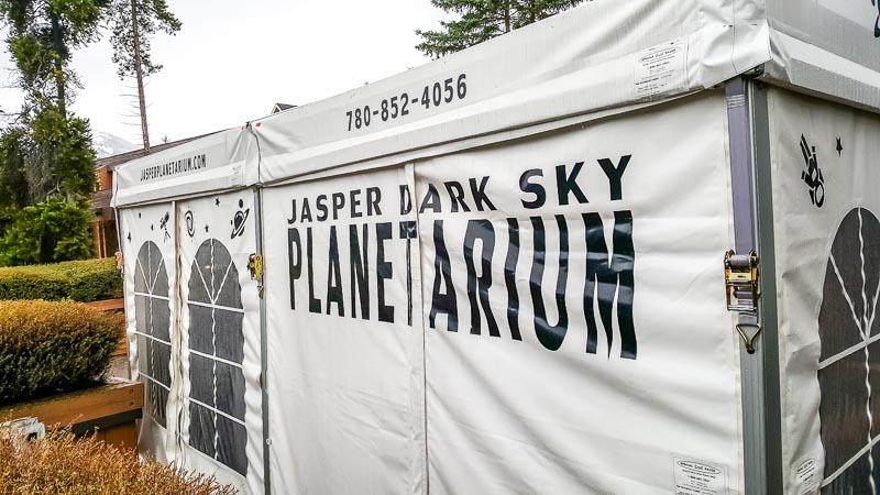 Planetarium at Jasper Alberta Canada Dark Sky Festival 