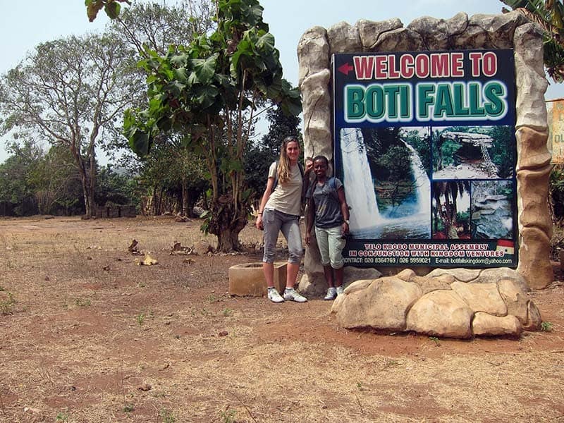 volunteering Boti falls