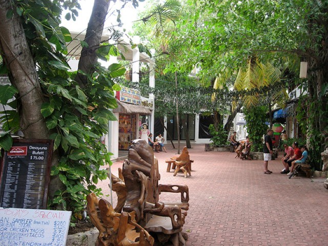 Side Street off 5th Avenue Playa del Carmen