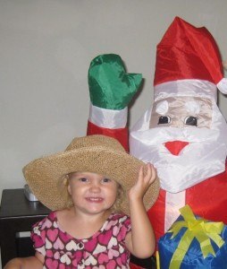 Santa in Playa at Christmas
