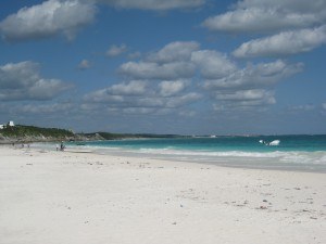 The White Sand at Tulum Beach, Mexico, Yucatan