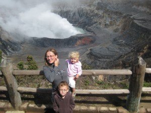 Bracing Against the Stinging Wind at Poas Volcano Costa Rica