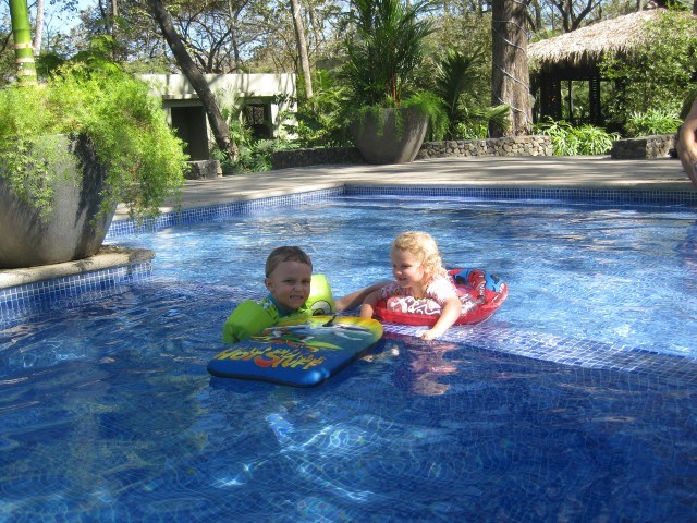 Lounging in the Pool at Langosta Beach Club Lounging in the Pool at Langosta Beach Club