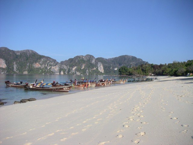 Shoulder Season on Long Beach Ko Phi Phi Thailand