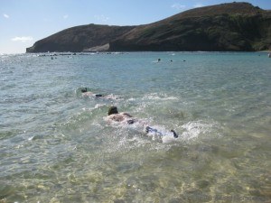 Snorkelling at Hanauma Bay, Hawaii