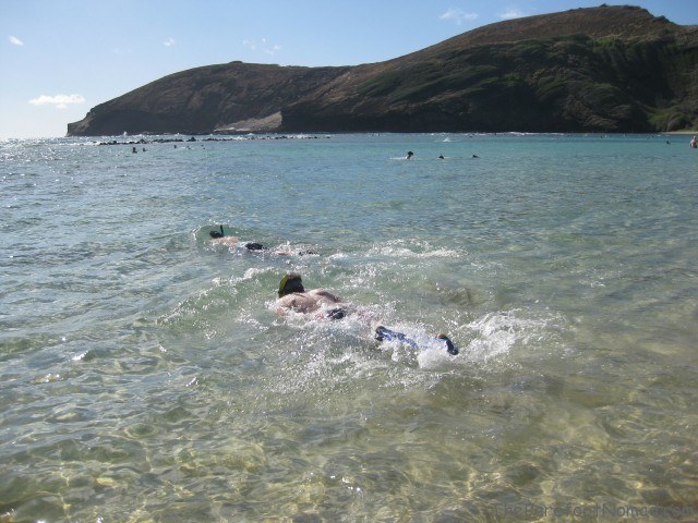 Snorkelling at Hanauma Bay, Hawaii