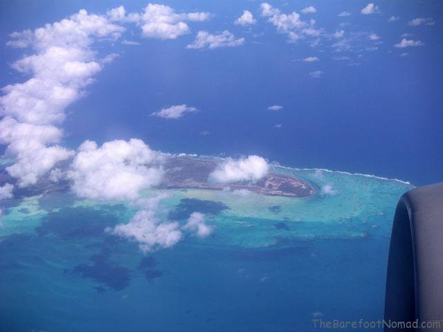 View of St Martin from the Airplane St Martaan