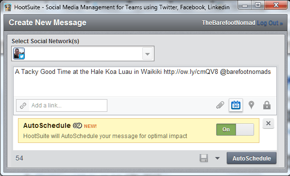 HootSuite Hootlet Autosheduler HootSuite Hootlet Autosheduler