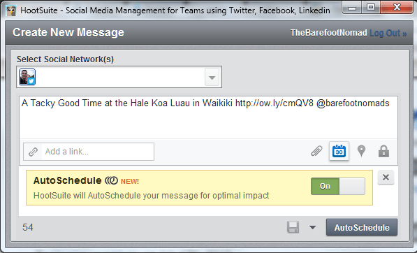 HootSuite Hootlet Autosheduler