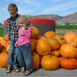 Posing by the Pumpkins Tranquille Farm Fres