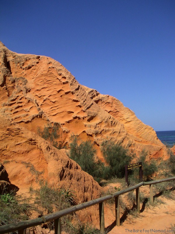 Cathedral Cliffs Fraser Island Australia