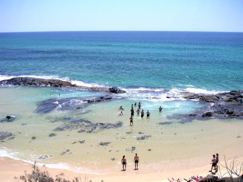 Champagne Pools at Fraser Island Champagne Pools at Fraser Island Australia