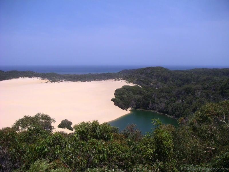 Lake Wabby on Fraser Island Australia Lake Wabby on Fraser Island Australia