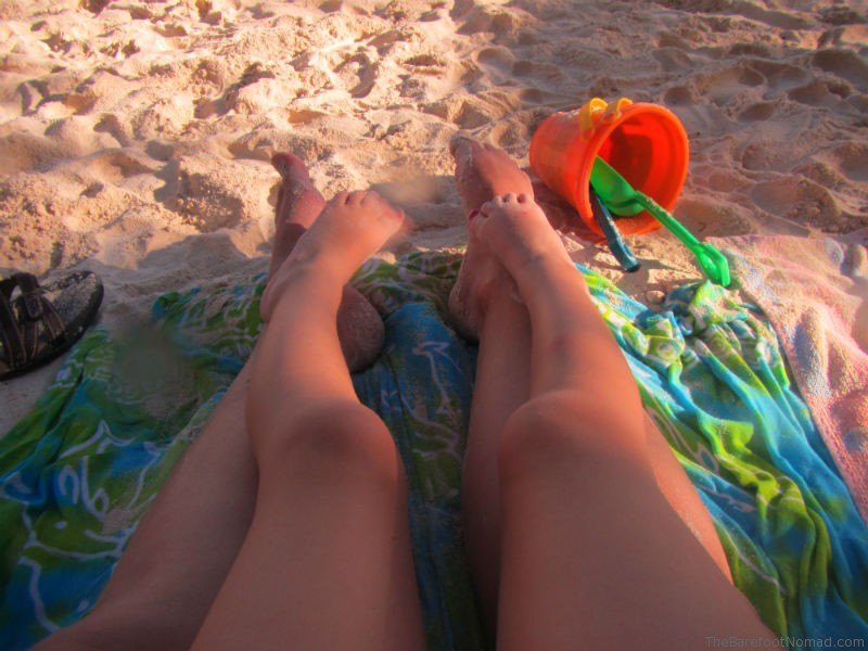 Barefoot in the Sand Akumal Mexico Mayan Riviera