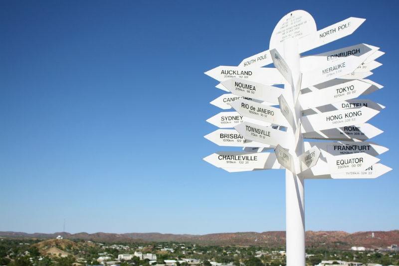 Travel Paralysis Signpost Directions