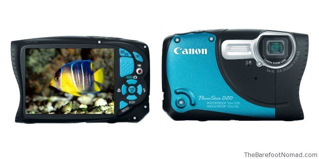 Canon D20 Front and Back view
