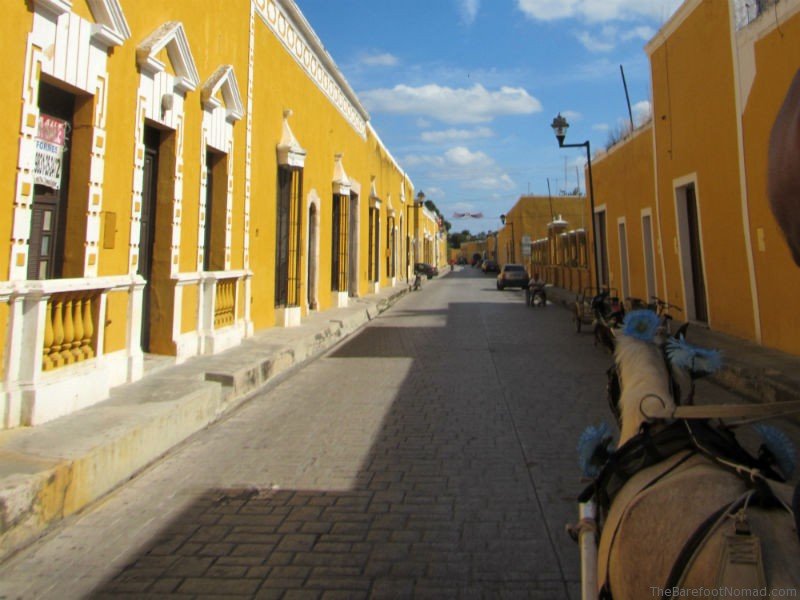 Izamal Yellow City by Calesa Colonial houses