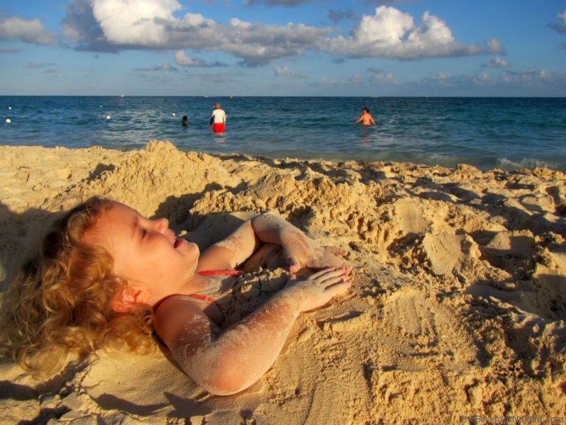 Jordan Buried in the Sand Mamitas Beach Playa del Carmen
