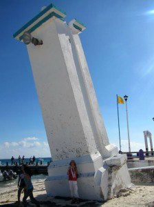 Leaning Lighthouse at Puerto Morales Mexico