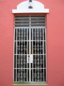 Merida Pink House Door