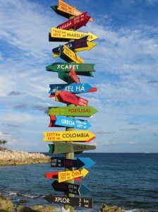 Xcaret Signpost