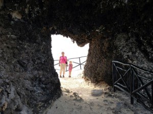 Micki and Jordan at Heart Arch at Ixchel