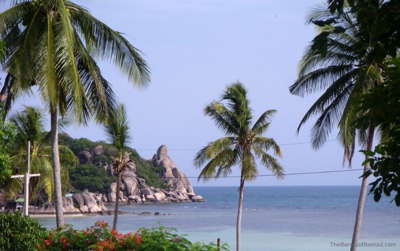 View from our bungalow on Ko Tao View from our bungalow on Ko Tao