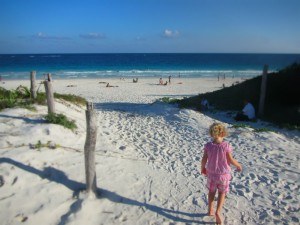 Things to do on the Riviera Maya - walking along Tulum beach