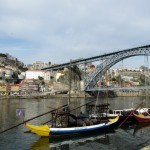 Boats on the Douro River Porto Portugal