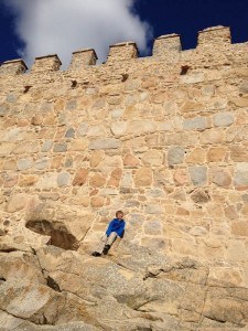 Cole Kosman climbing the walls in Avila, Spain