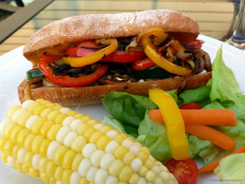 Grilled Vegetable Sandwiches with Roasted Garlic Mayo