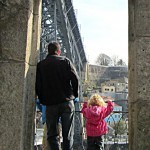 Overlooking the Dom Luis Bridge and the Douro River, Porto, Portugal