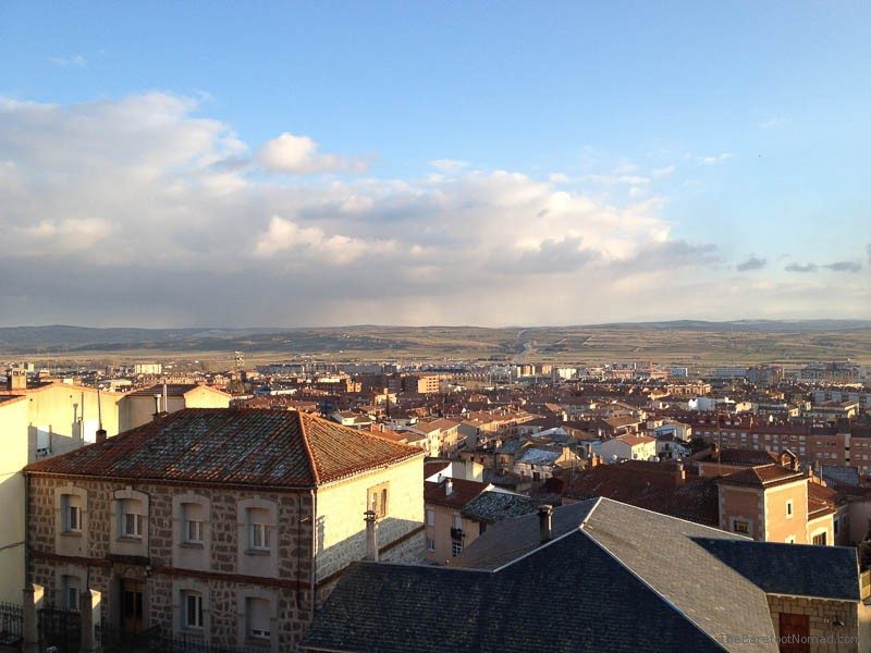 Looking down on the newer Avila, Spain Looking down on the newer Avila, Spain
