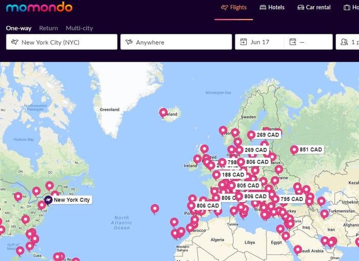 Monmondo everywhere flight search