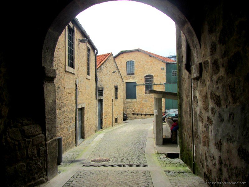 Cobblestone streets near the port houses Cobblestone streets near the port houses Porto Portugal