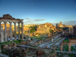 Rome Colesseum and Forum
