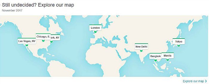 Skyscanner Explore our Map 2018