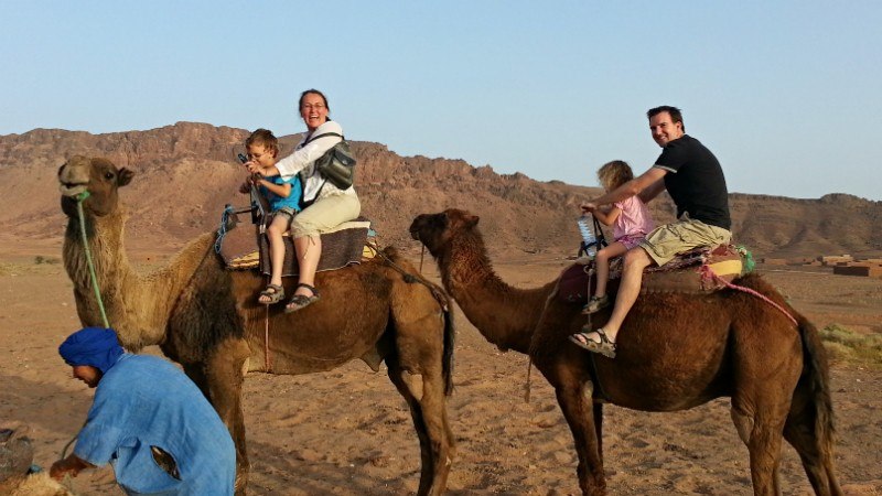 barefoot nomads on camel