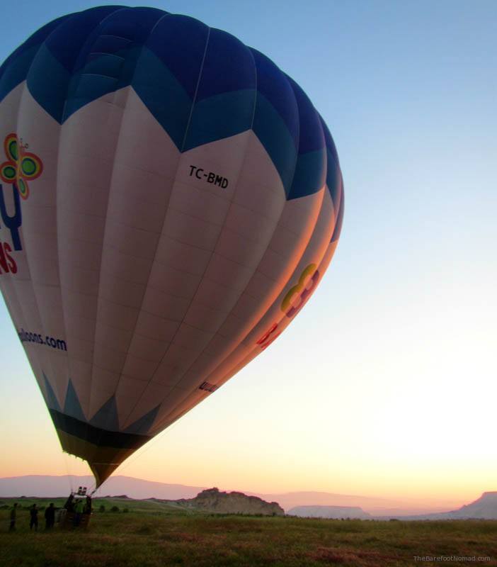 Butterfly Balloon Inflated and Up Goreme Cappadocia