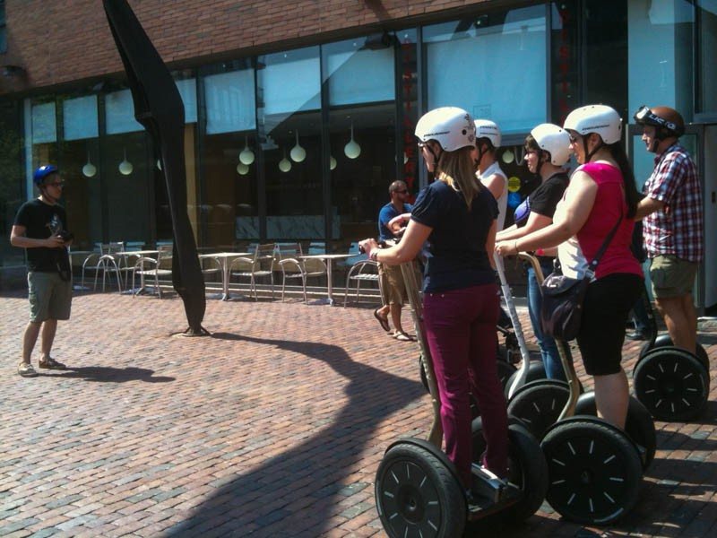 Danger travel bloggers on Segways