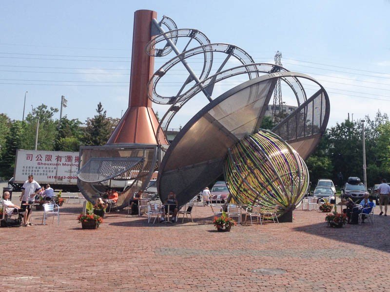 Funky art in the Distillery District