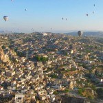 Goreme Town and Balloons Wide