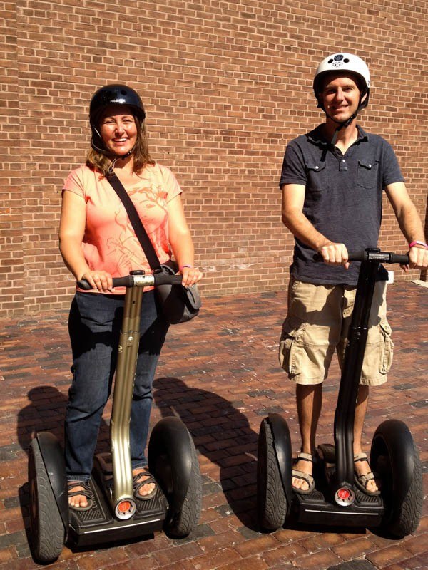 Charles and Micki on Segways