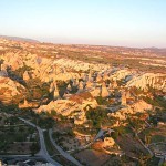 Goreme Turkey Hot Air Balloon Ride Wide View of the Fairy Chimmneys