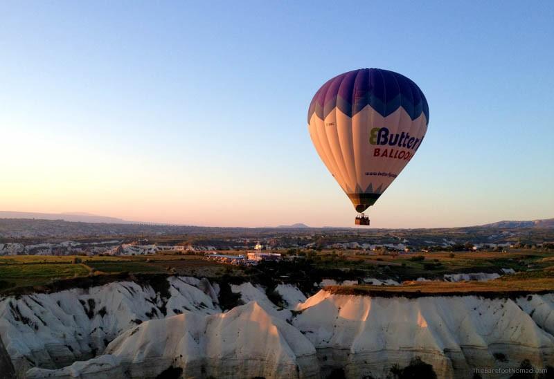A Butterfly Balloon over the valley