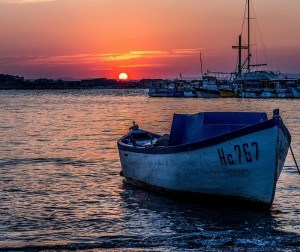 Nesebur Boat at Sunset by Sergey Galyonkin on Flickr