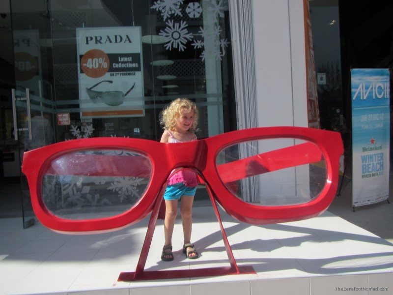 Jordan and the big sunglasses in Playa del Carmen