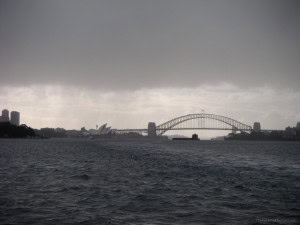 Sydney Harbour in the Rain