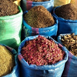 Spices in the souks of Marakkesh